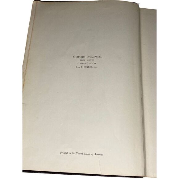 Richards Cyclopedia Vol 9 And 10 First Edition 1933 Hardcover Book Vintage - Picture 13 of 16